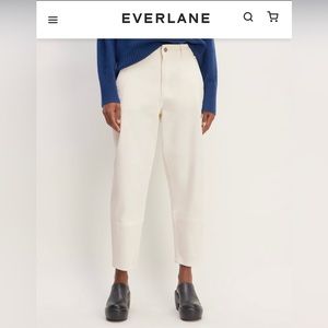 Everlane Utility Barrel Pant - Bone/Off-white - Size 16 - never worn
